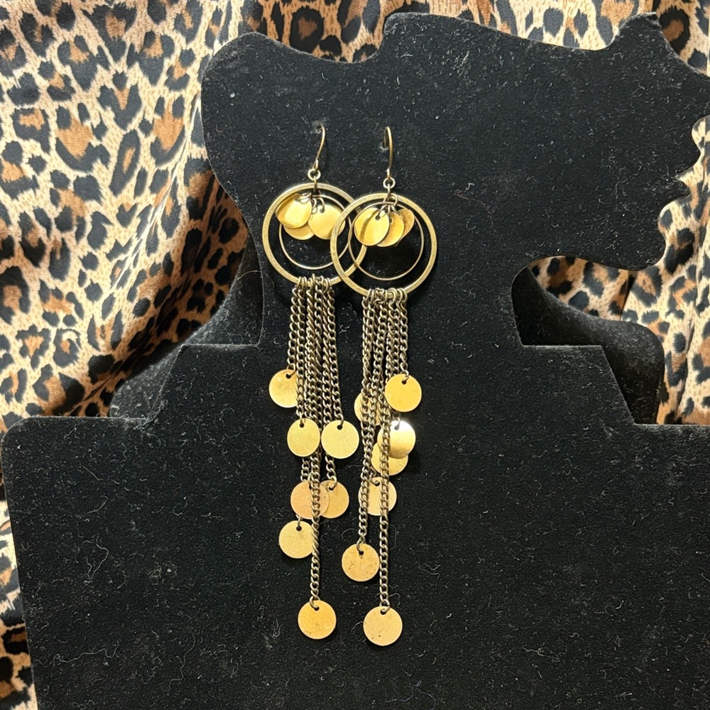 Gold Dangle Earrings